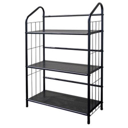 Ore Furniture Ore Furniture R597-3 3 Tier Metal Book Shelf - Black R597-3